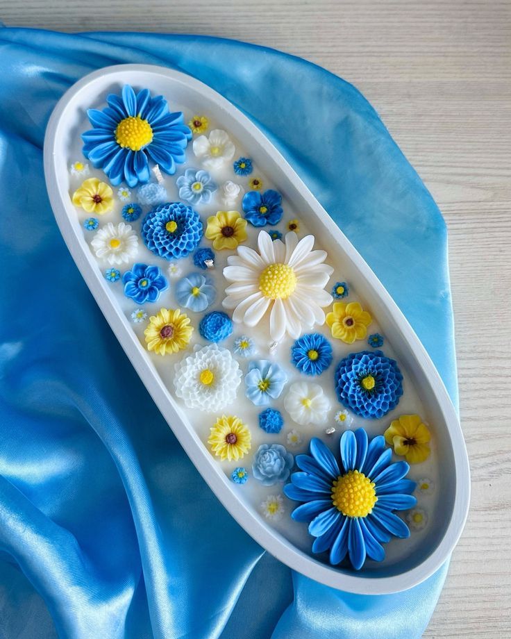 Flower Boat Candle