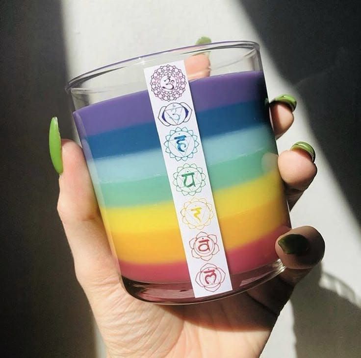 Rainbow Candle
