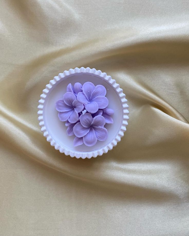 Fondant Flower Candle