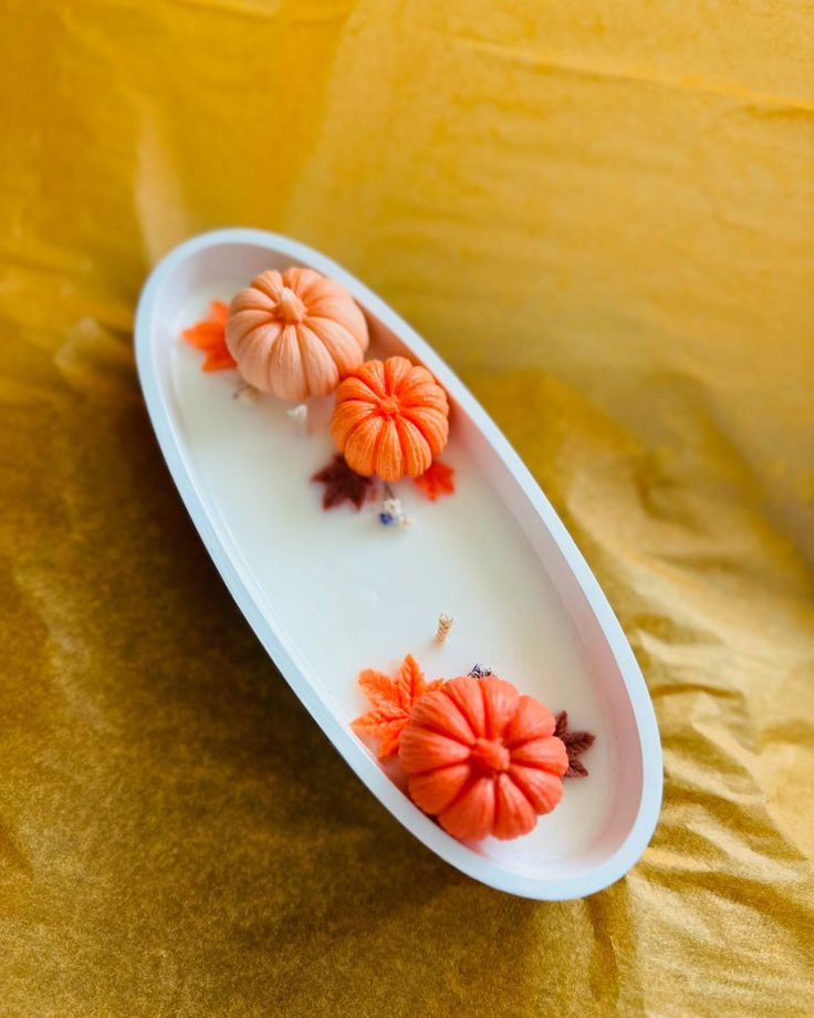 Pumpkin Boat Candle
