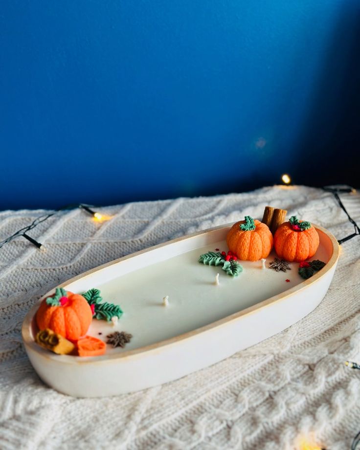 Pumpkin Boat Candle